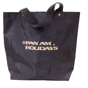 PAN AM Holiday Vintage Navy Tote Bag Collectible Pre-1991